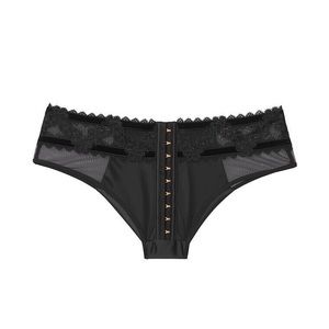 Victoria’s Secret velvet trim midrise cheeky panty - S - NWT
